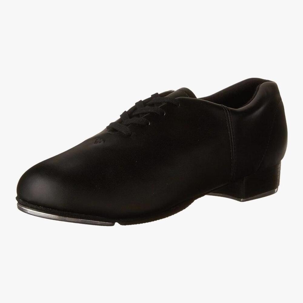 CAPEZIO Fluid CG17 Black Leather Tap Shoes. Size 8. New in Box.